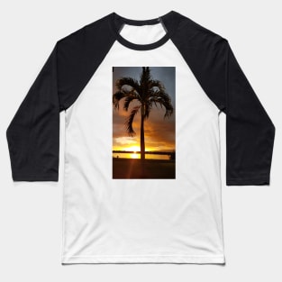 Hawaiian tropical palm tree Baseball T-Shirt
